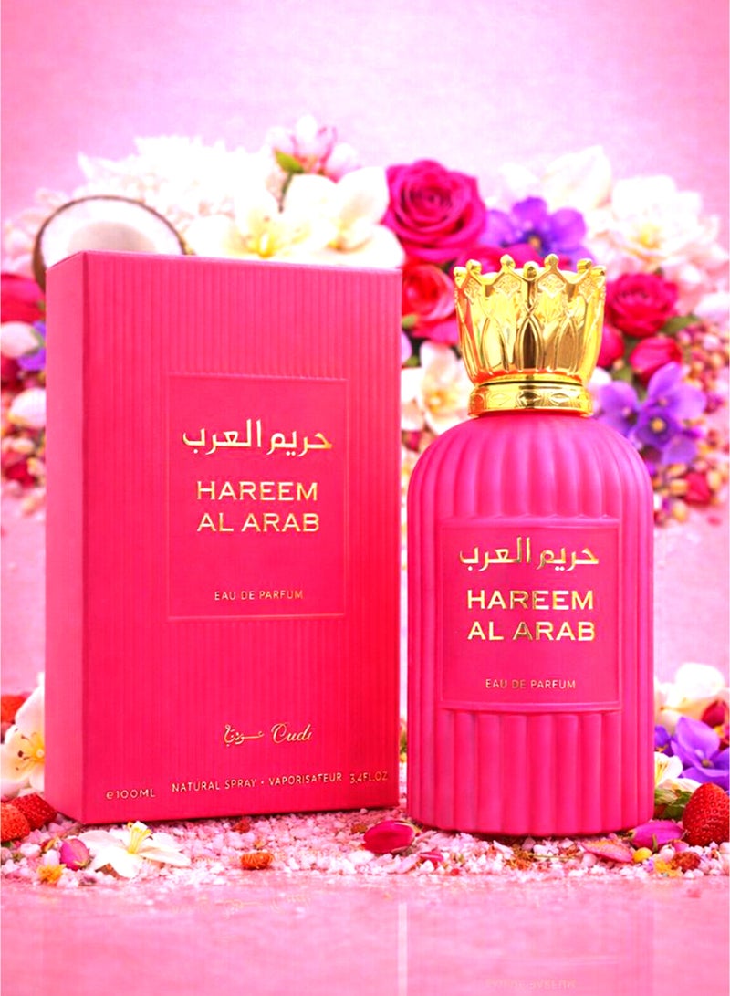 OUDI Vanilla Perfume for Women Oudi Hareem Al Arab Eau De Parfum 100ml | Luxury Vanilla Perfume with Coconut, Rose & Powdery Notes | Long Lasting Perfume for Women - Image 5